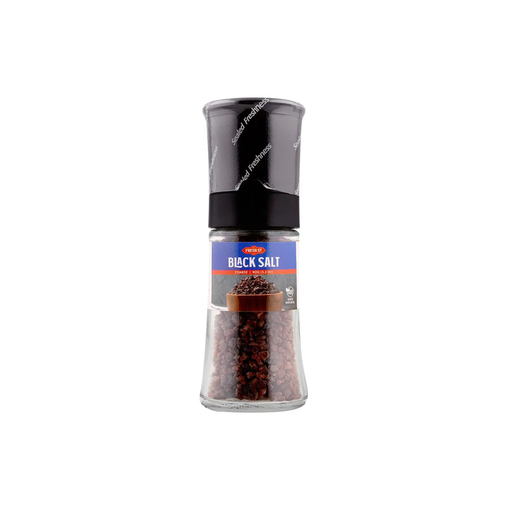 Fresh St - Himalayan Black Salt Coarse - Spices - Coarse / Shaker - 90g - Kala Namak Gourmet Salt
