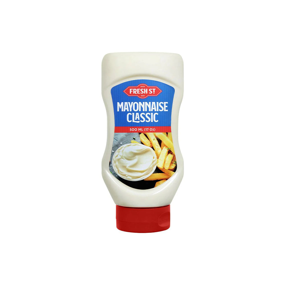 Fresh St - Mayonnaise Classic Squeeze - Sauce - Squeeze Bottle - 500ml - Creamy Table Mayo
