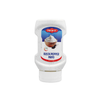 Fresh St - Black Pepper Mayo - Sauce - Squeeze Bottle - 300ml - Flavored Mayonnaise