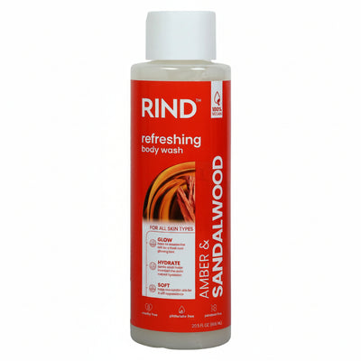 RIND - refreshing body wash - AMBER & SANDALWOOD - 606ml