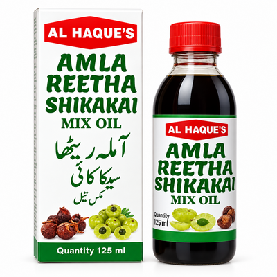 Al Haques - Amla Reetha Sekakai oil 125ml (6 bottles)