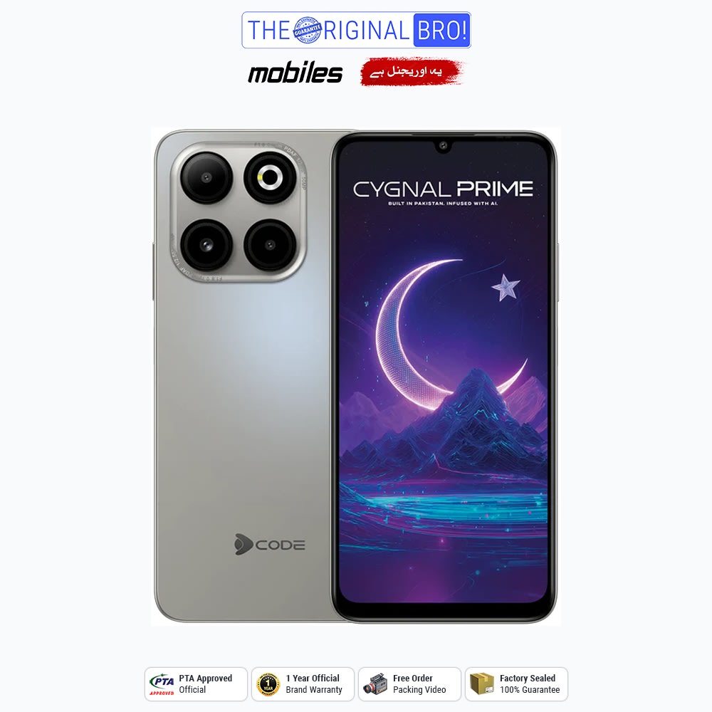 DCode Cygnal Prime | 6GB - 128GB | PTA Approved | 1 Year Official Warranty | Factory Sealed | The Original Bro Mobiles