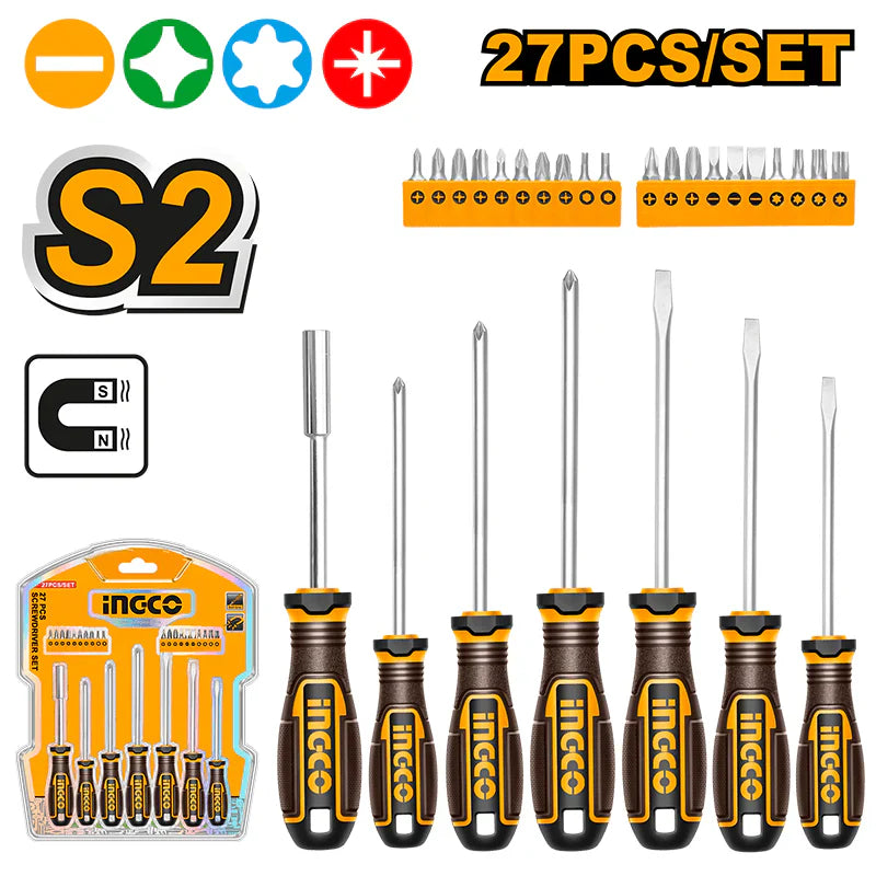 INGCO -  27 Pcs Screwdriver set  HKSDS2728