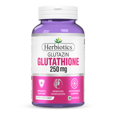 Herbiotics - Glutazin - Capsules - 250mg - Glutathione Antioxidant