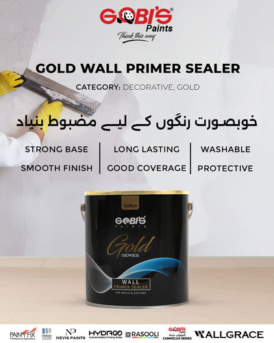 Gobi’s Paint - Gold Series - Wall Sealer (Primer) - 10L - For Walls & Ceilings