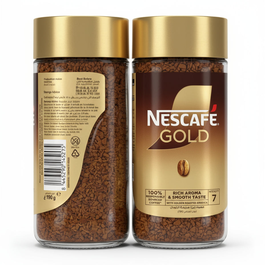 NESCAFÉ - GOLD BLEND Coffee - Instant - Glass Bottles - 190 gm