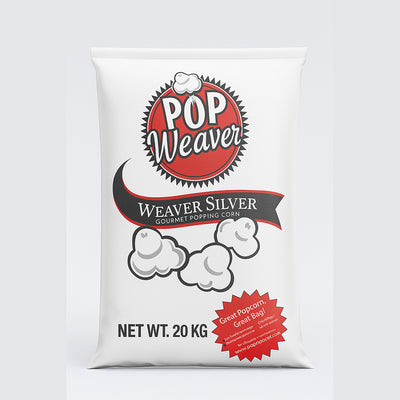Pop Weaver - Weaver Silver - Gourmet Popping Corn - Premium US Popcorn - 20 KG