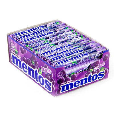 Mentos - Grape - Sugar Free - Chewy Dragees - 37.5g (20 Rolls)