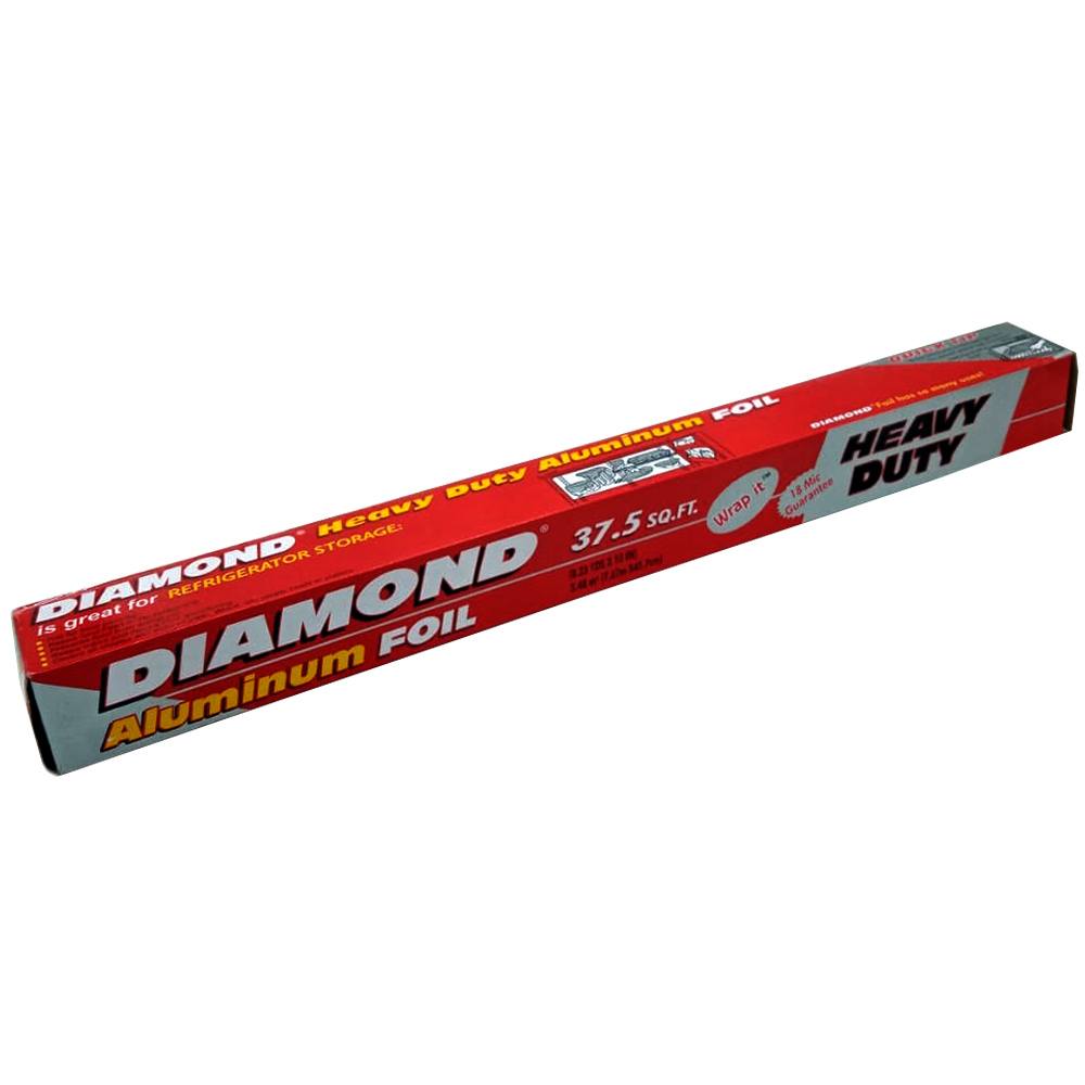 Box of Diamond Heavy Duty Aluminum Foil on a white background