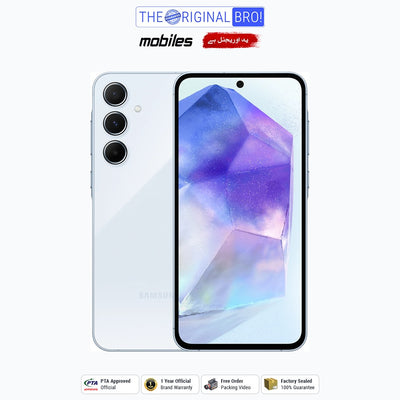Samsung Galaxy A55 5G | 8GB - 256GB | PTA Approved | 1 Year Official Warranty | Factory Sealed | The Original Bro Mobiles