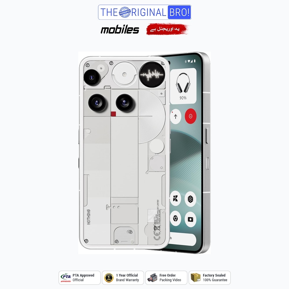 Nothing Phone 3 5G | 16GB - 512GB | PTA Approved | 1 Year Official Warranty | Factory Sealed | The Original Bro Mobiles