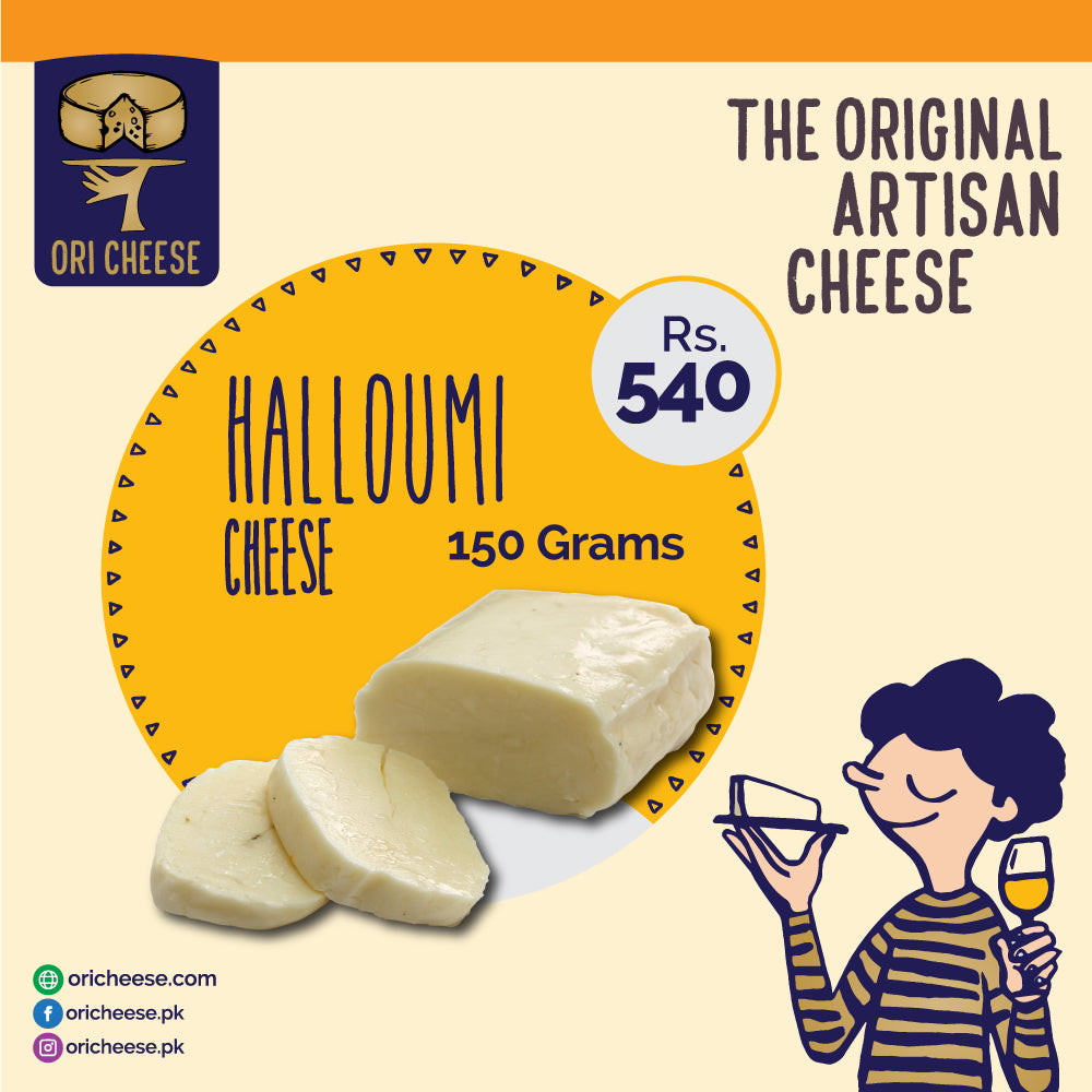 Ori Cheese- Halloumi- 150 Grams - Vacuum packed bag