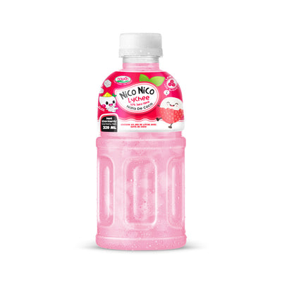 Nico Nico - Lychee Juice With Nata De Coco - 300Ml - Pack of 24