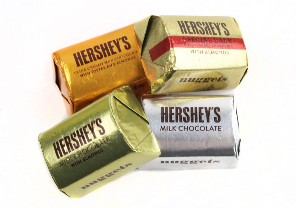 Hershey Nuggets - Creamy Milk Chocolate With Almonds - 24x 28 gram