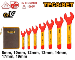 INGCO -  7 Pcs insulated open end spanners set  HKISPA0701