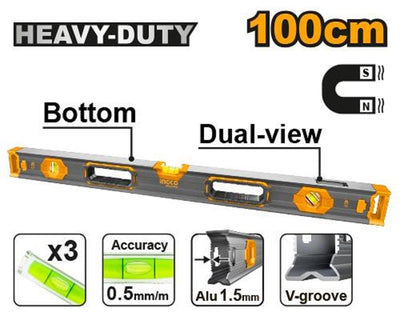 INGCO -  Spirit level(With powerful magnets) 100cm HSL68100