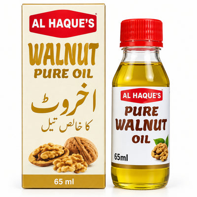 Al Haques - Walnut Oil (Akhrot Oil) - 65ml - Pack of 6