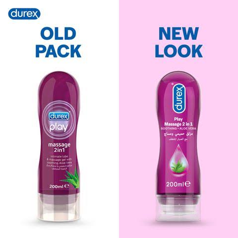 Durex Play - 2 in 1 - Water Based Lube + Massage - Aloe Vera - 200 ml JodiaBaAzar.com Durex Play - 2 in 1 - Water Based Lube + Massage - Aloe Vera - 200 ml JodiaBaAzar.com