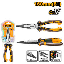 INGCO -  High leverage long nose pliers 160mm HHLNP28160