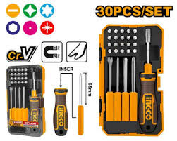 INGCO -  30 Pcs Interchangeable screwdriver and bits set  AKISD3001