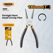 INGCO -  Circlip pliers 180mm straight head internal HCCP011802