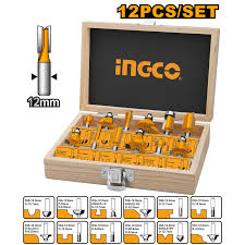 INGCO -  12 Pcs router bits set  AKRT1221