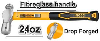 INGCO -  Ball pein hammer 660g fiberglass HBPH88024