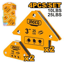 INGCO -  4 Pcs magnetic welding holder set  AMWH4062