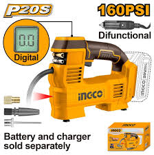 INGCO -  Cordless auto air compressor 20v CACLI2012