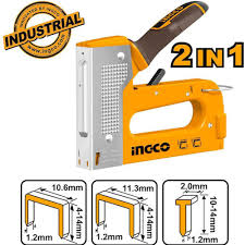 INGCO -  Heavy duty 2 In 1 staple gun  HSG1408