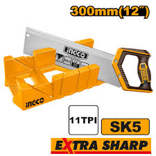 INGCO -  Mitre box and back saw set 12" HMBSB30062