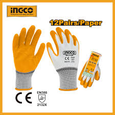 INGCO -  Latex gloves xl HGVL06