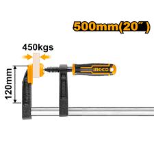 INGCO -  F clamp with plastic handle 120*500mm HFC021202
