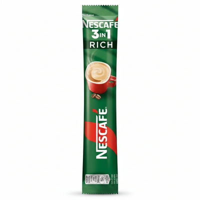 NESCAFE - RICH KAW & STRONG - 3IN1 Premix Coffee - 24 Pouches per Carton - Each Pouch 25 Sachets - Each Sachet 18g - Each Pouch 450g
