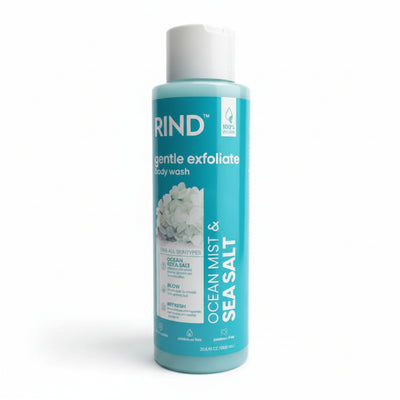 RIND - gentle exfoliate body wash - OCEAN MIST & SEA SALT - 606ml