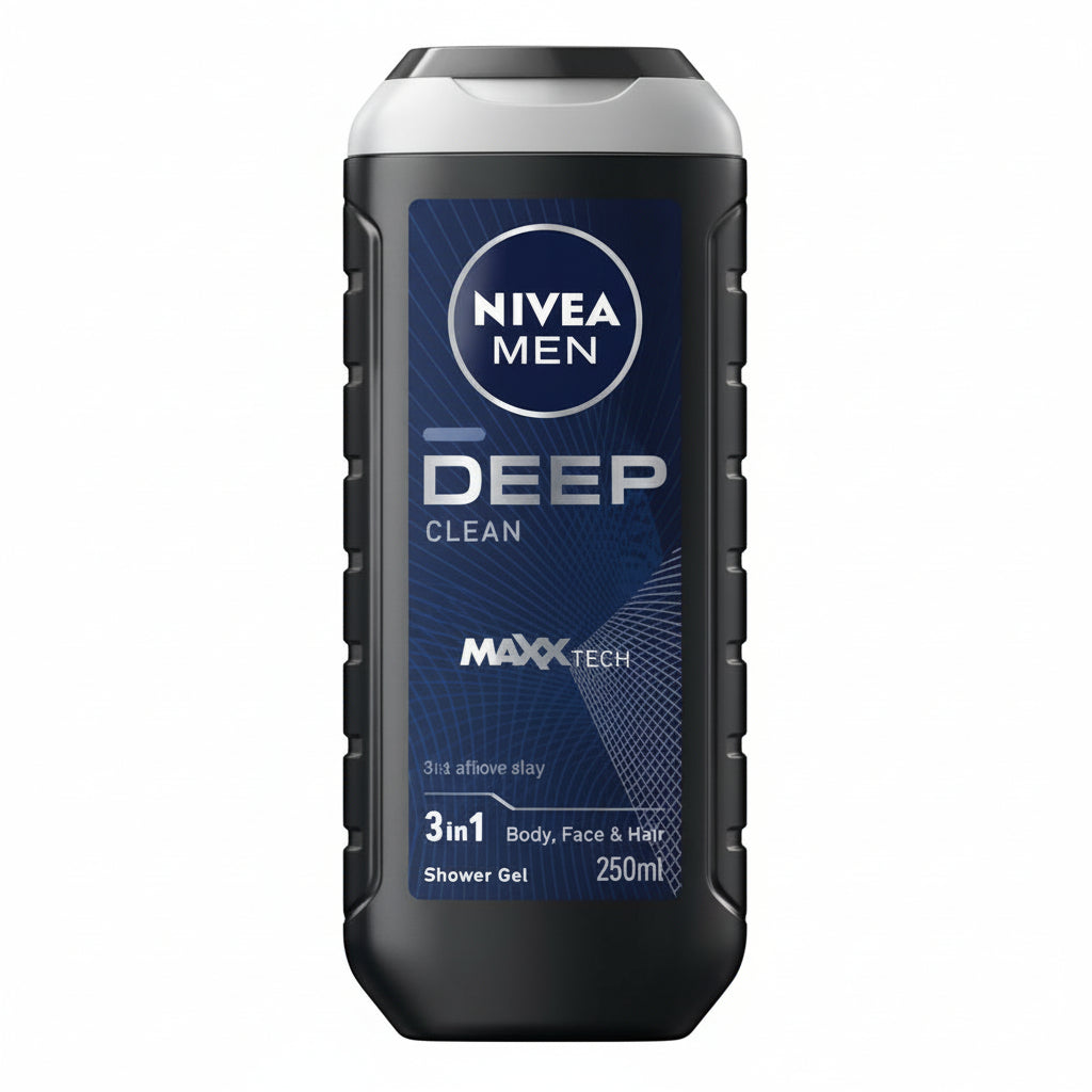 NIVEA Men - DEEP CLEAN - MAXX TECH - Shower Gel - 250ml