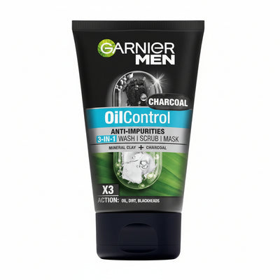 GARNIER MEN - OIL CONTROL - CHARCOAL - ANTI-IMPURITIES - 100ml