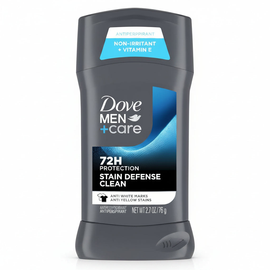 Dove MEN+Care - DEODORANT - STAIN DEFENSE CLEAN - Roll On Stick 3 oz / 85g