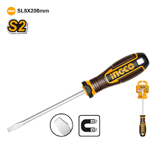 INGCO -  Slotted screwdriver SL8/200M HSDSL8200
