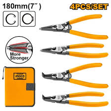 INGCO -  4 Pcs circlip pliers set 180mm HCCPS26180