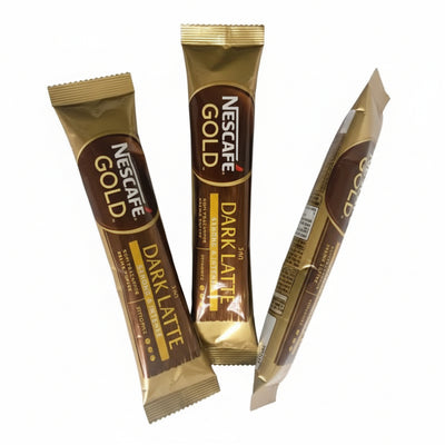 NESCAFE - GOLD DARK LATTE - 3IN1 Premix Coffee - 24 Pouches per Carton - Each Pouch 12 Sachets - Each Sachet 34g - Each Pouch 408g