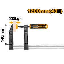 INGCO -  F clamp with plastic handle 140*1200mm HFC021401
