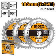 INGCO -  TCT saw blades set (3 Pcs/set)  TSB51852153