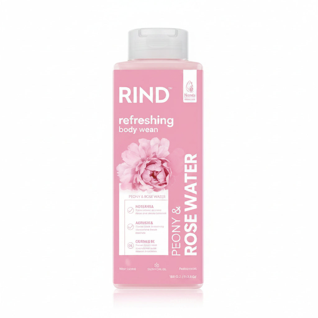 RIND - refreshing body wash - PEONY & ROSE WATER - 606ml