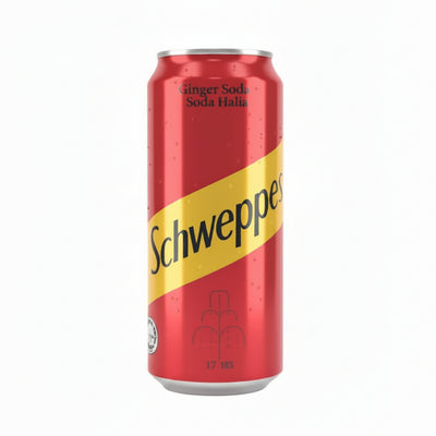 Schweppes - GINGER SODA - 24 Pack Cans - 320ml