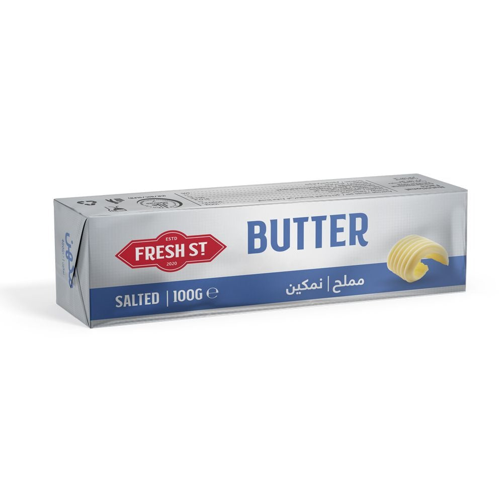 Fresh St - Butter Salted - Dairy - Block - 100g - Salted Baking/Cooking