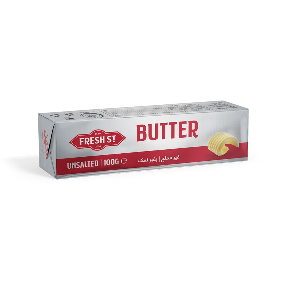 Fresh St - Butter Unsalted - Dairy - Block - 100g - Unsalted Baking/Cooking