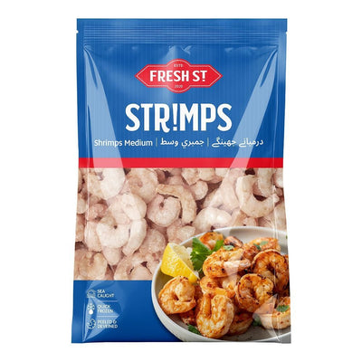 Fresh St - Peeled & Deveined Medium Shrimps - Frozen Food - Seafood / Jhinga - 500g - Size PND 80/120