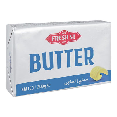 Fresh St - Butter Salted - Dairy - Block - 200g - Salted Baking/Cooking
