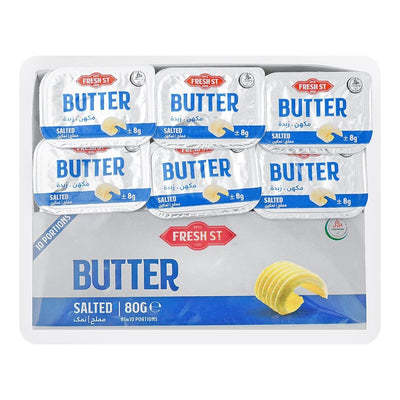 Fresh St - Butter Salted - Dairy - Mini Portions - 8g x 10 - Individual Packs